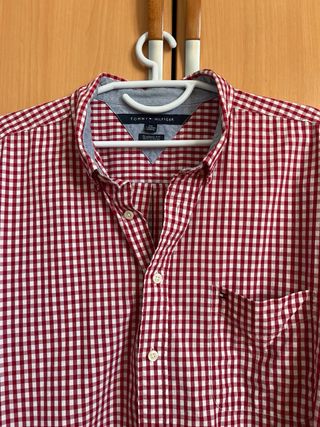 Camisa cuadros roja Tommy Hilfiger