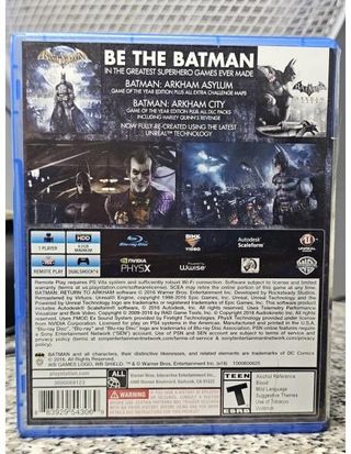 JUEGO PS4 Batman: Return to Arkham