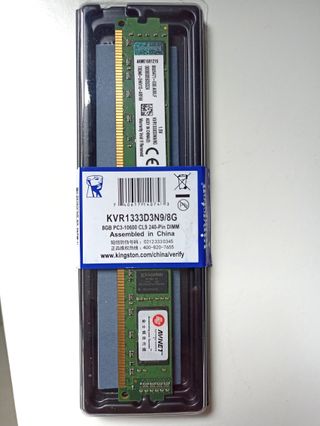 Kingston 8 GB DDR3 1333 MHz Memoria RAM per PC