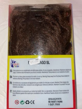 Peluca rastas hippie