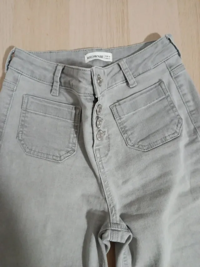 Vaqueros Brownie Talle 32 Gris