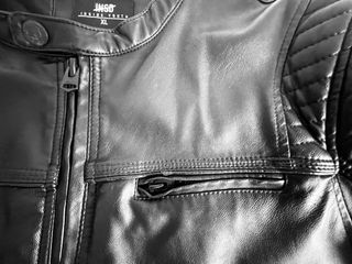 Cazadora imitación Piel Negra Talla XL