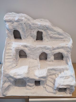 Presepe in cartapesta fatto a mano