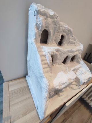 Presepe in cartapesta fatto a mano