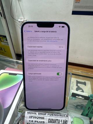 iPhone 14 Plus 128GB batería 85%