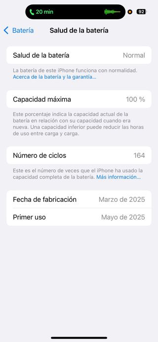 iPhone 16 Negro con Garantía batería al 100%