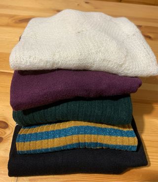 Blocco 5 maglioncini donna taglia S/M