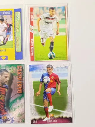 Lote Cromos Dani Alves Sevilla y FCB