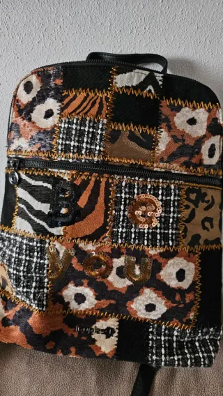 Mochila NUEVA Desigual Patchwork Animal Print