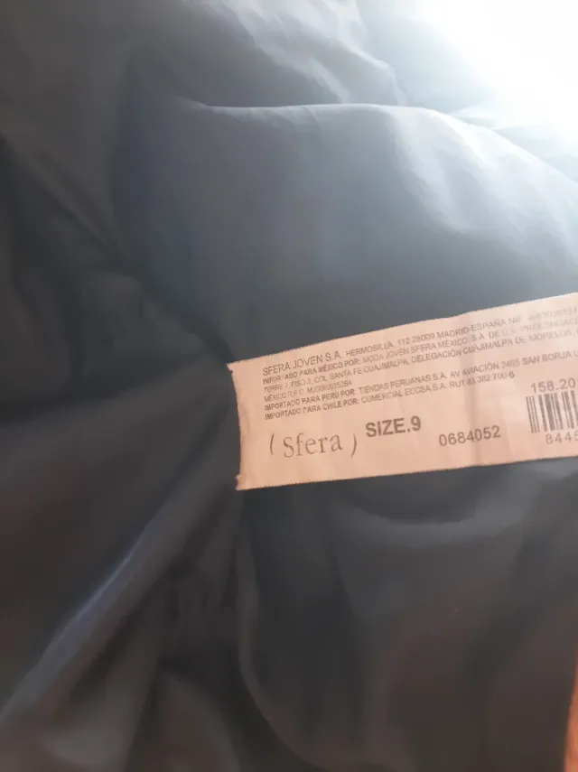 Chaquetón anorak azul marino, Sfera,talla 9-10