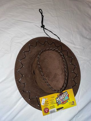 Gorro disfraz vaquero marrón