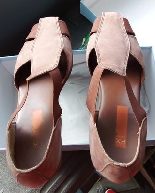 Scarpe Frau donna aperte marroni Tg 41