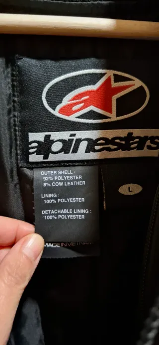 Chaqueta Moto Alpinestars Negra