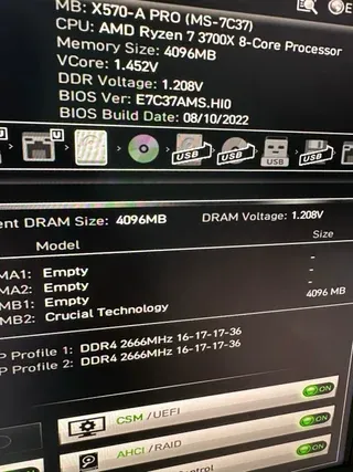 Crucial 1x4GB 2666 MHz c15 T4G4D2