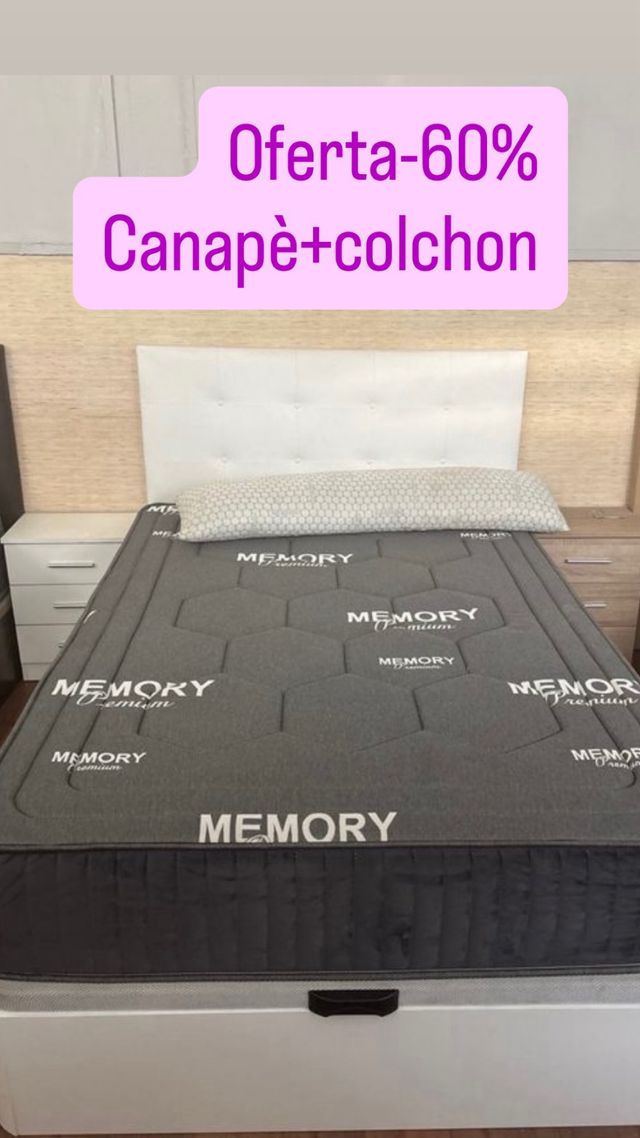 Canapé + Colchón Memory Oferta 60%