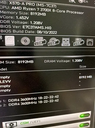 CEVV 1X8GB 3600mhz c 18 303414