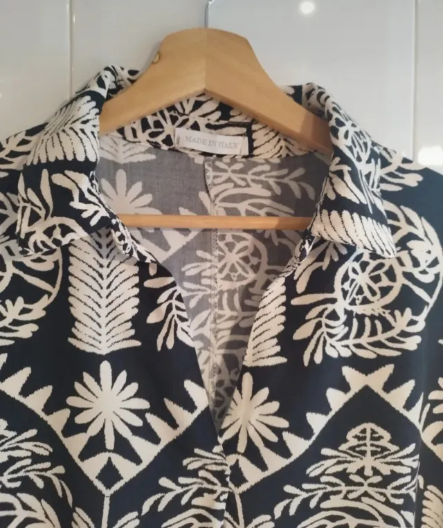 Vestido túnica midi estampado