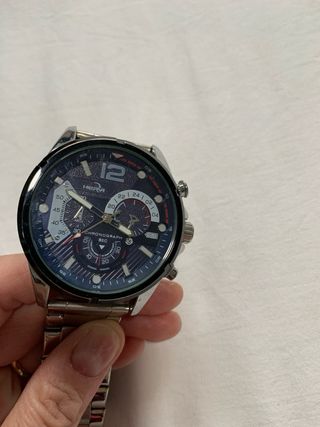 Reloj HERY Cronógrafo Hombre Azul/Plata
