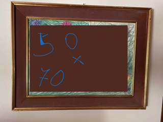 Cornice vintage con passepartout per tela - quadro