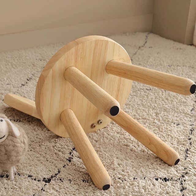 Sedia per bambini in legno con orecchie, 2 unità