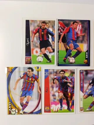 Lote 7 Cromos Xavi Hernández Mundicromo FC Barcelo