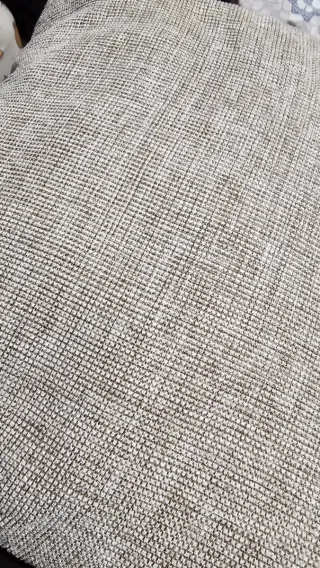 Sofá de tela gris 2 plazas