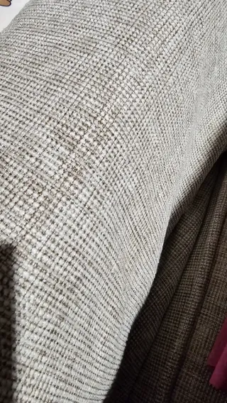 Sofá de tela gris 2 plazas