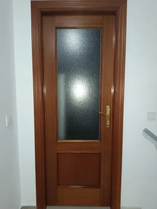 Conjunto de 10 puertas paso madera.