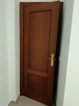 Conjunto de 10 puertas paso madera.