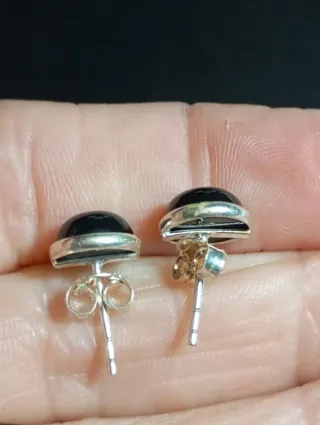 Pendientes Plata Ley onix