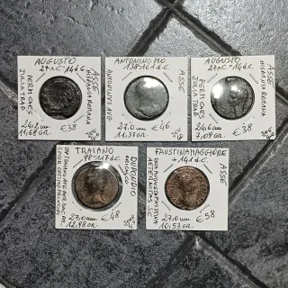 5 Monete Romane. Assi e Dupondio