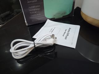 Humidificador Difusor Aroma Blanco y Madera