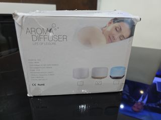 Humidificador Difusor Aroma Blanco y Madera