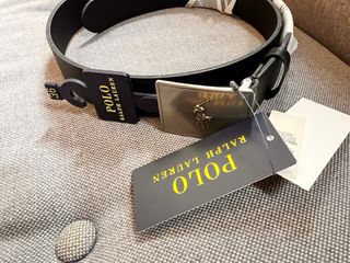 Cinturón Polo Ralph Lauren Negro con Hebilla