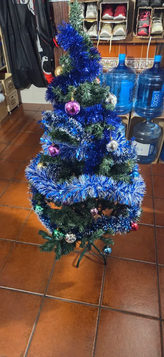 Árbol de Navidad Azul y Verde