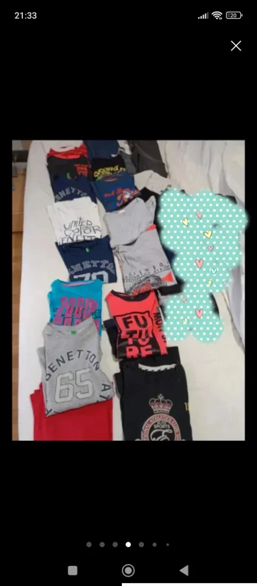 lote 15 camisetas manga larga niño talla 9 a 12