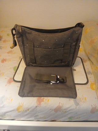 Bolso Carro Bebé Gris Estrellas