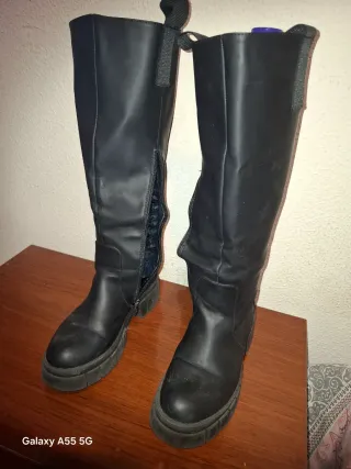 Botas altas negras mujer