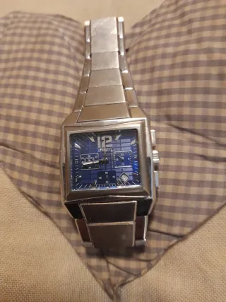 Reloj Breil Cronógrafo Azul y Plateado