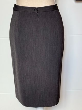 Falda recta/tubo gris marengo El Corte Inglés