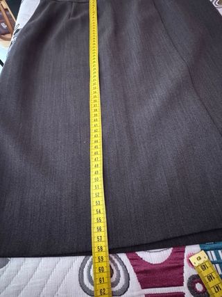 Falda recta/tubo gris marengo El Corte Inglés