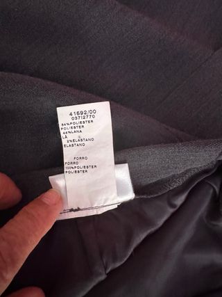 Falda recta/tubo gris marengo El Corte Inglés