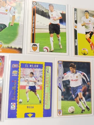 Lote  7 Cromos David Villa Mundicromo