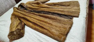 Abrigo de piel auténtica