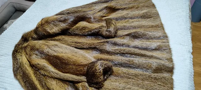 Abrigo de piel auténtica