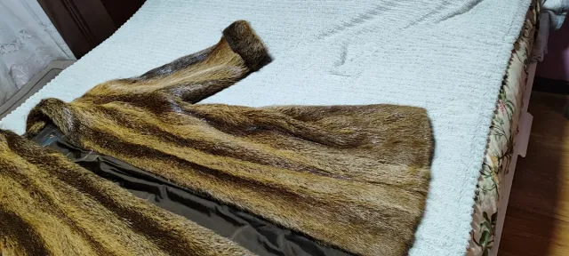 Abrigo de piel auténtica