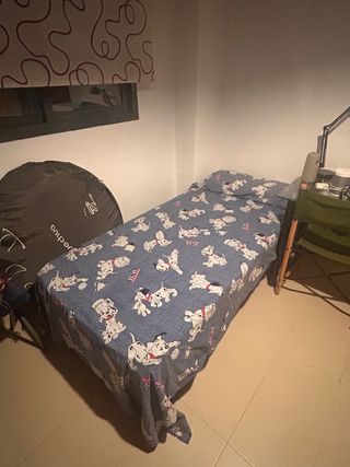 Cama individual con somier nuevo
