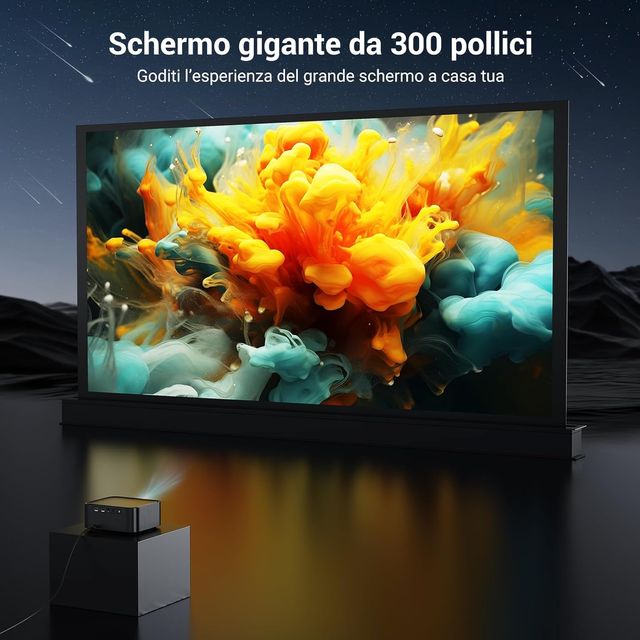 Proiettore 4K HAPPRUN Dolby Wifi Netflix 1000 ANSI