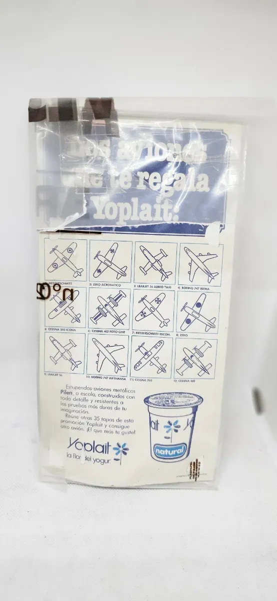 YOPLAIT OBSEQUIO AVION PILEN AÑOS 80