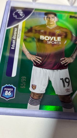 2 Cromos de Edson Álvarez y Kudus numerados Topps